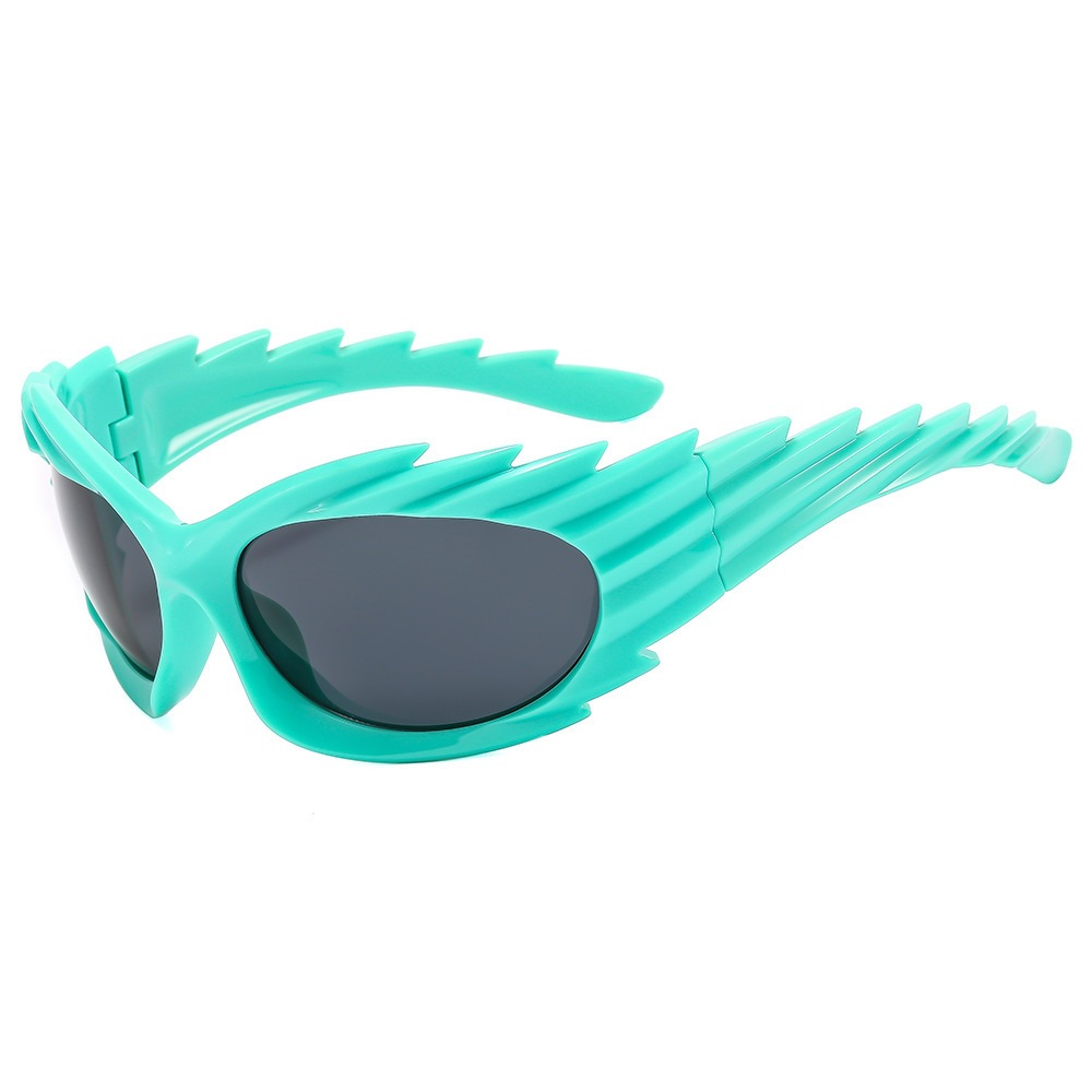 New cross-border direct supply Y2K European and American style personalized wing cycling sunglasses, fashionable and trendy party glasses