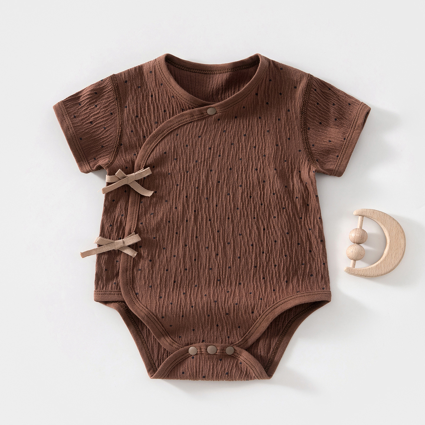 Baby romper, summer, Class A, pure cotton, seamless, newborn, short-sleeved, bodysuit, infant clothing, Anyang children's wear