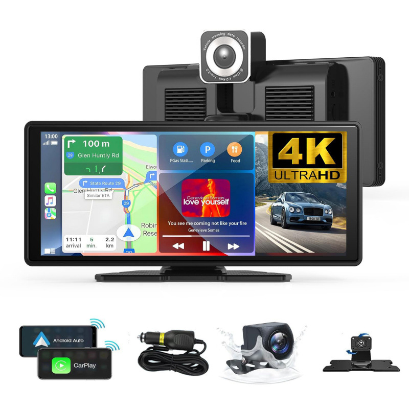 10.26-inch CarPlay dashcam, in-car smart screen, MP5 navigator, mobile phone screen mirroring dashcam