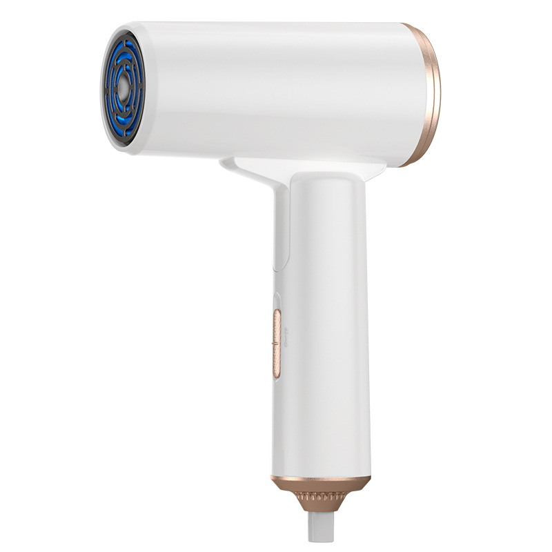 Amazon Cross-border simple and compact folding hair dryer, student dormitory home high-power quick-drying blue light hair dryer