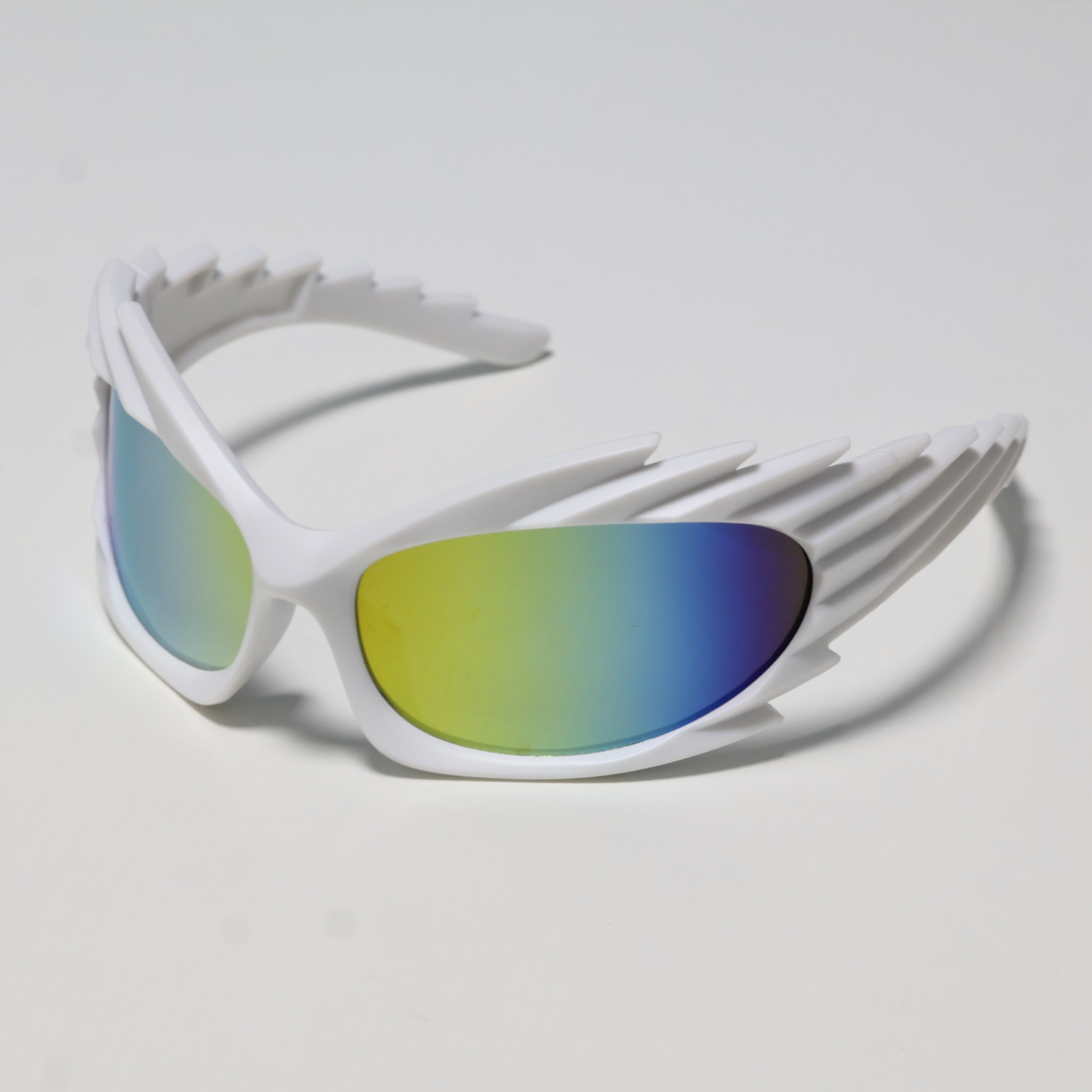 European and American Y2K cycling sports glasses, millennial windproof sunglasses, women's ins style, unique shape, sun protection sunglasses, men's crossbody sunglasses