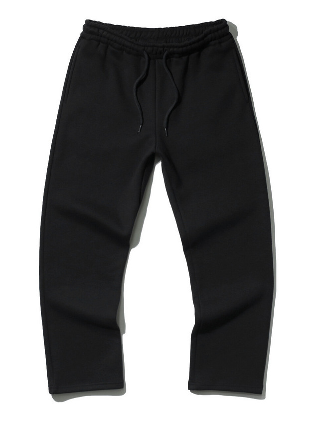 New cross-border men's and women's fleece sweatpants for autumn and winter 2024, fashionable street trend, loose and comfortable, elastic belt sweatpants