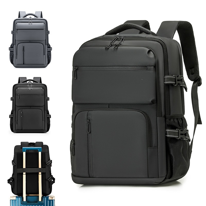 Large capacity casual travel bag for business men, versatile, stylish, multi-functional commuter/student laptop backpack
