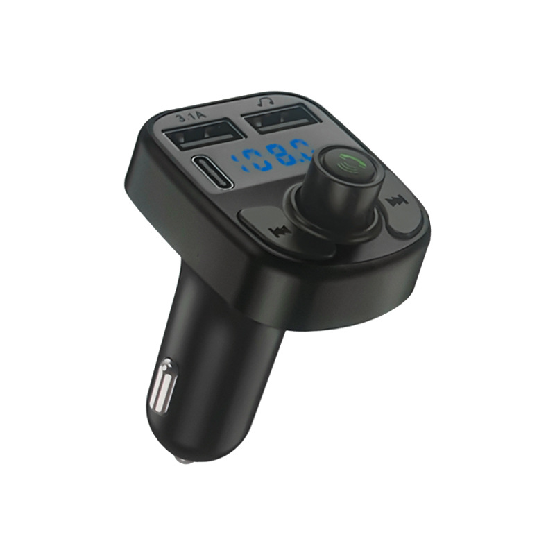 Cross-border C-series car charger, FM frequency digital display Bluetooth player, car cigarette lighter, pd fast charging, car charger batch