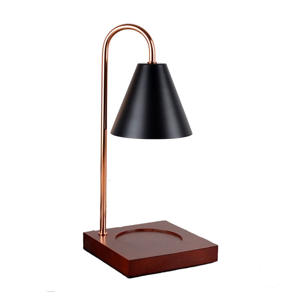 Aroma diffuser lamp with timer and height adjustment, featuring lily of the valley candle, a bedside ornament, Nordic style wooden diffuser lamp, table lamp.
