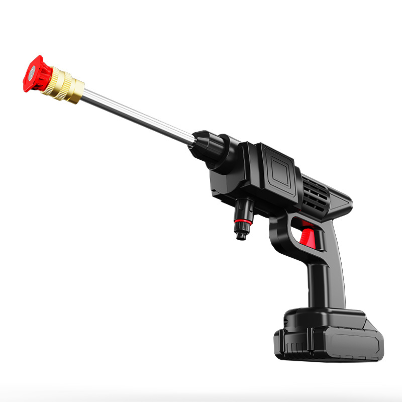 Wholesale of cross-border wireless car wash high-pressure water guns, powerful floor cleaning lithium battery car wash machines, rechargeable car wash spray guns.