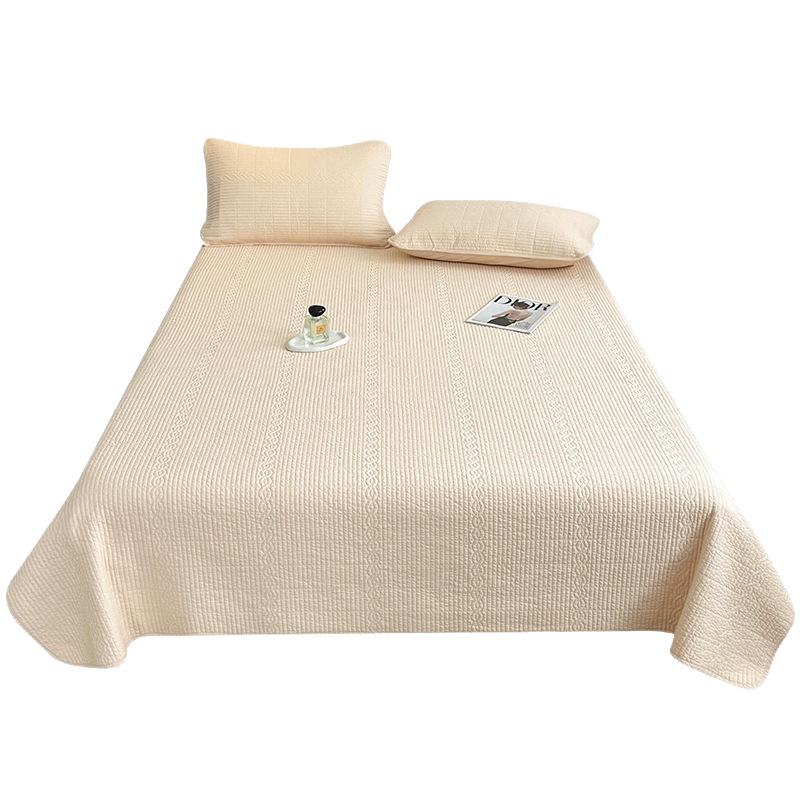 Class A Mother &amp; Baby Grade Double-Sided Pure Cotton Bed Cover, Double-Sided All-Cotton Tatami Bed Cover, Non-Slip Bed Cover, Plain Color All-Cotton Bed Cover