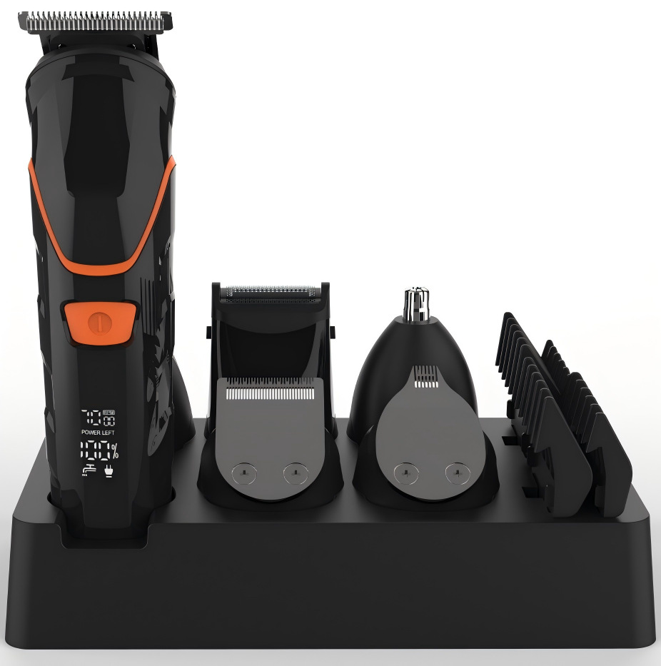 Amazon Hot Selling Multi-functional 8-in-1 Hair Clipper Set for Men, Electric Clippers, Shaver, and Carving Knife