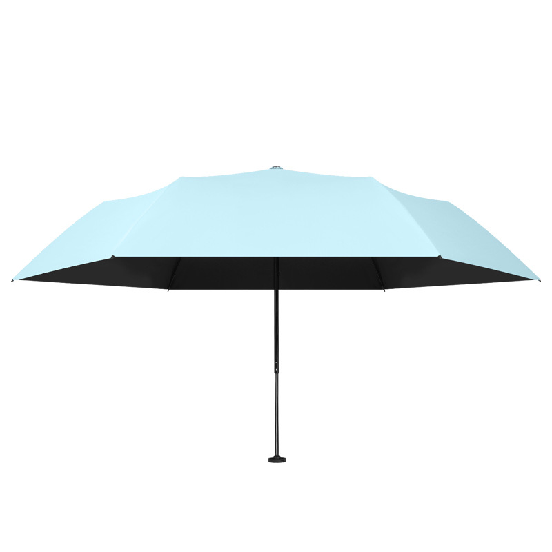 Three-fold umbrella, ultralightweight folding portable pocket umbrella, pencil umbrella, feather umbrella, dual-use for sunny and rainy days, sun protection umbrella.