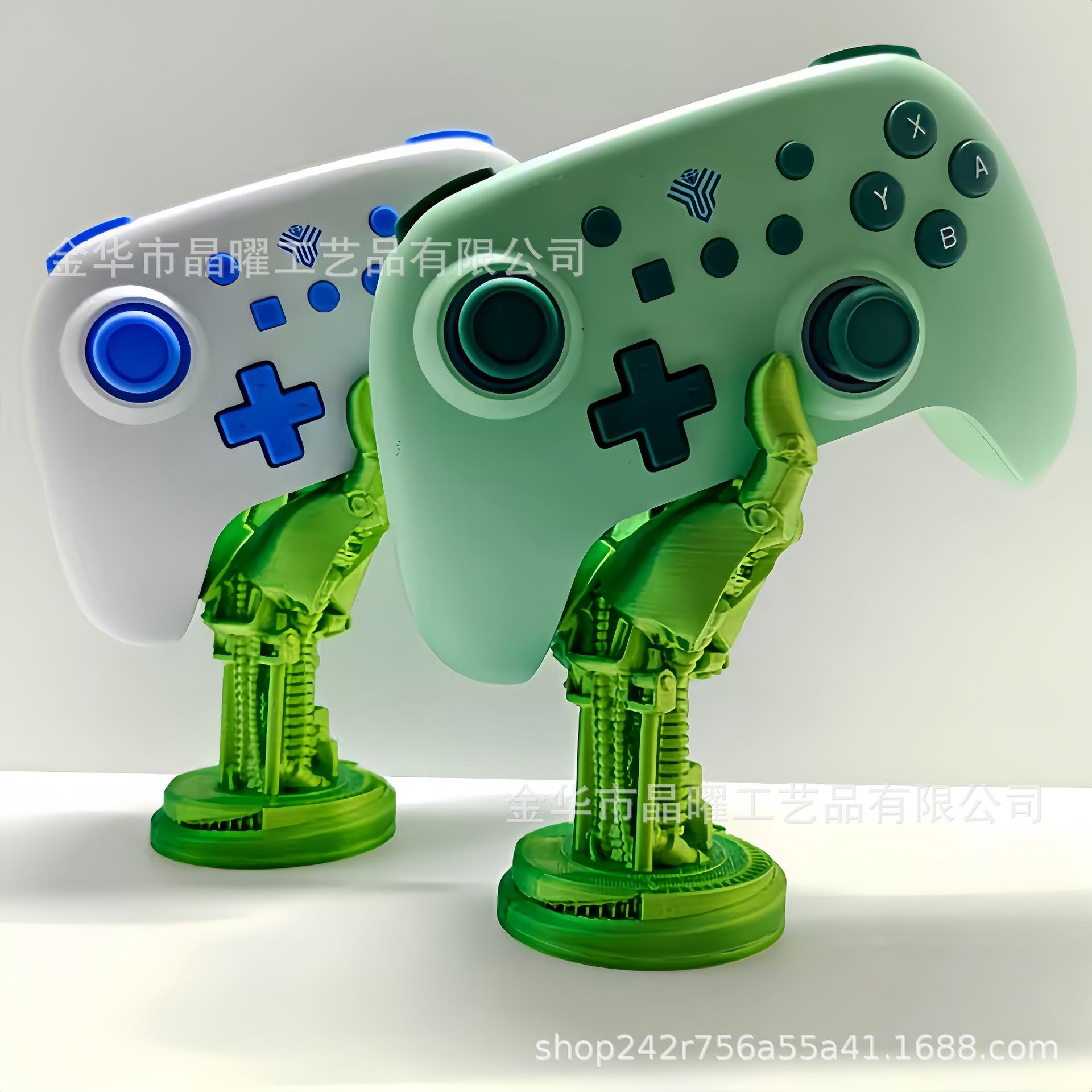 Cross-border cyberpunk mechanical hand ornaments, resin handicrafts, home and courtyard decoration design and creative shapes