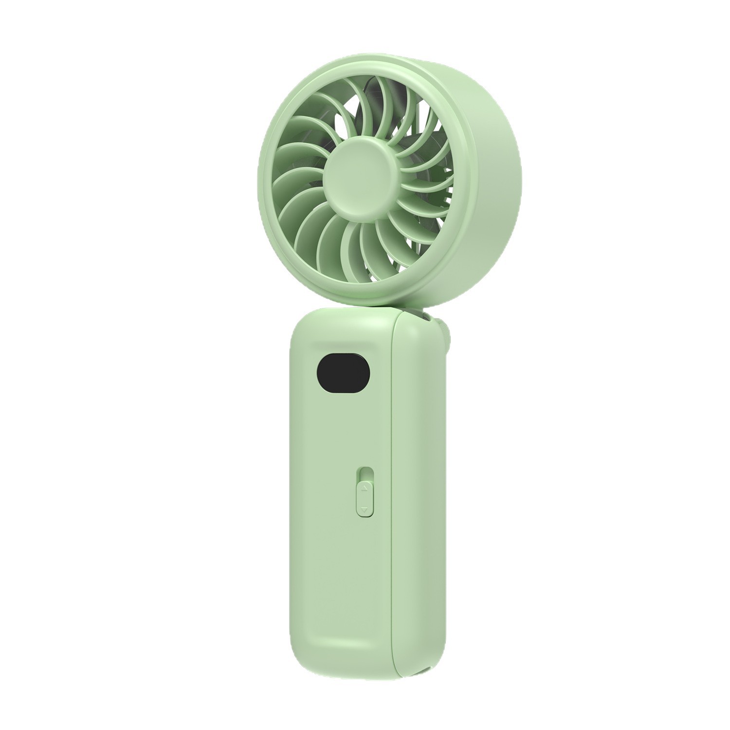 Cross-border digital display handheld folding mini fan umbrella clip folding mini fan handheld fan outdoor handheld fan