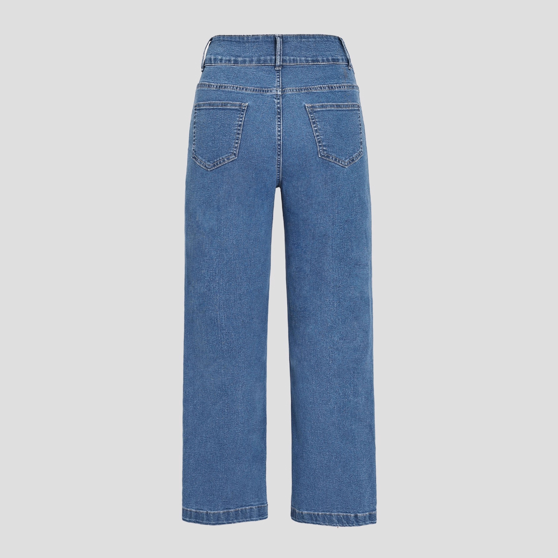 Summer thin women's straight-leg narrow wide-leg jeans, loose high-waisted, slimming and elegant stretch long pants, lengthened