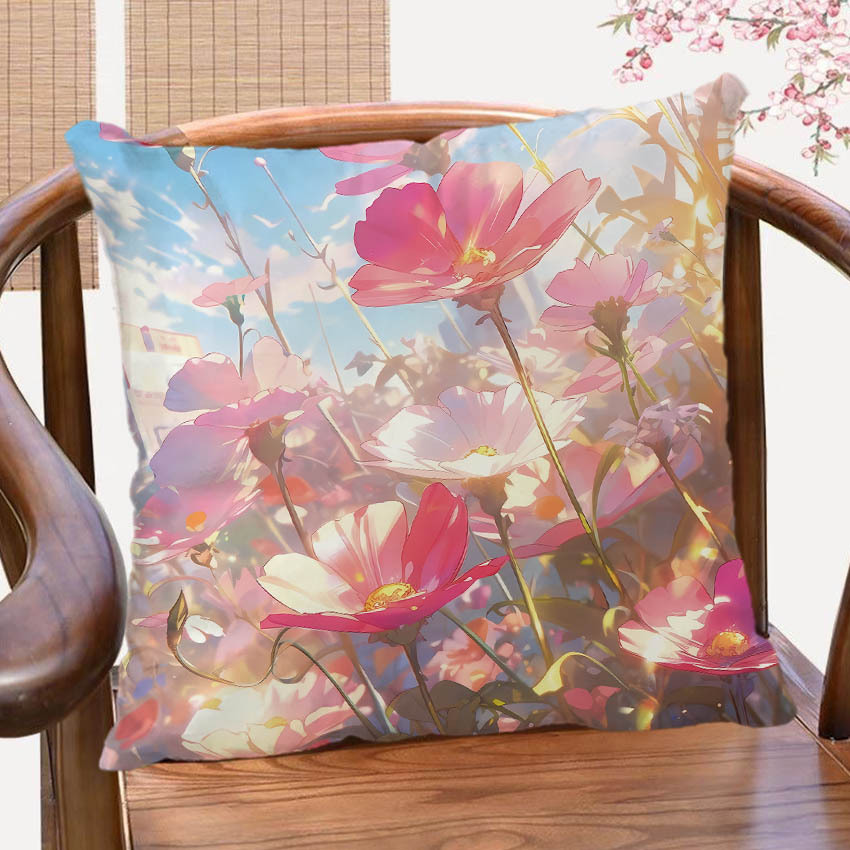 The "Gesang Flower" soothing and beautiful throw pillow sofa, super soft pillow, living room cushion, homestay decoration, bedside, bedroom waist pillow