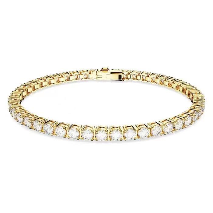 Direct sales cross-border Shijia 11Matrixtennis single-row full diamond element crystal chain Hand light luxury full diamond crystal