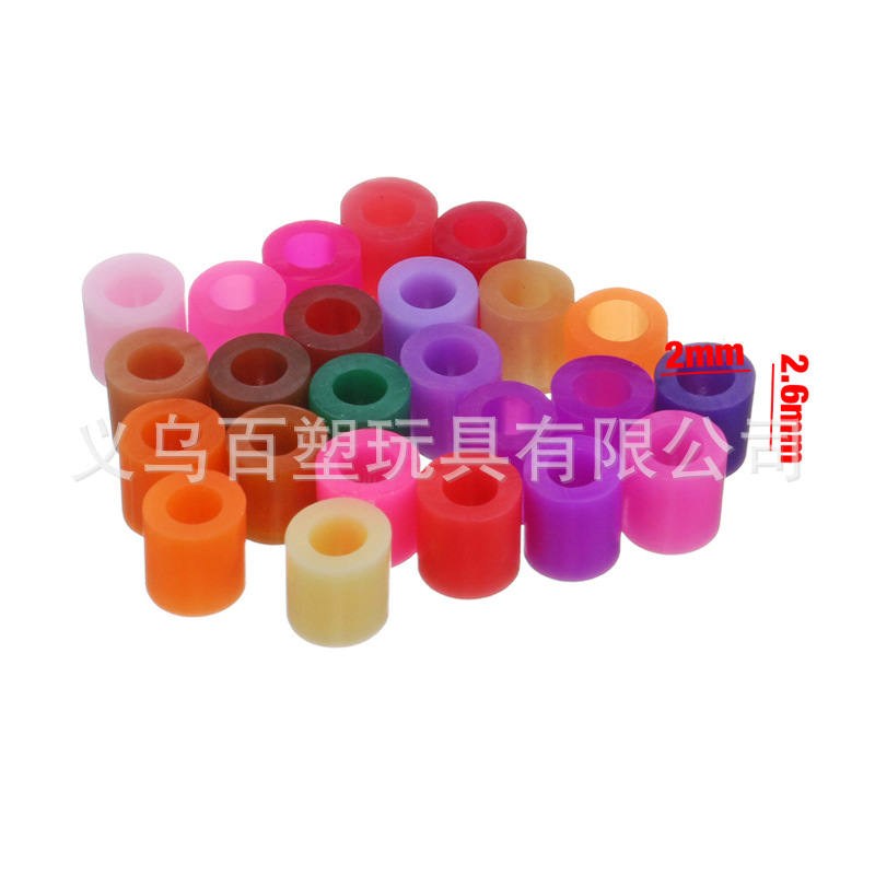 Yiwu Baisu Toys 2.6mm Perler Beads 500g Refill Pack Fusion Perler Beads All Colors Free Shipping ibeads Fusion Beads