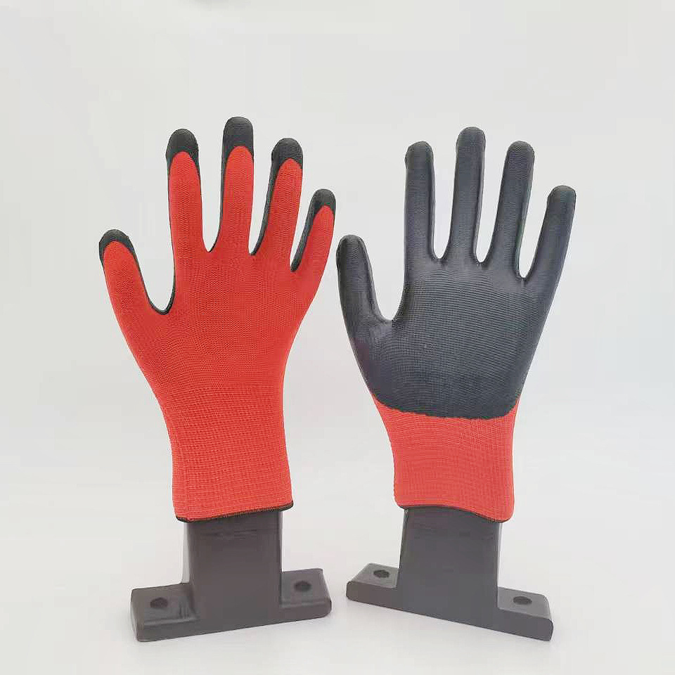 Free shipping of nitrile impregnated rubber labor protection gloves, wear-resistant, oil-resistant, wordless nitrile industrial thickened rubber gloves wholesale cross-border