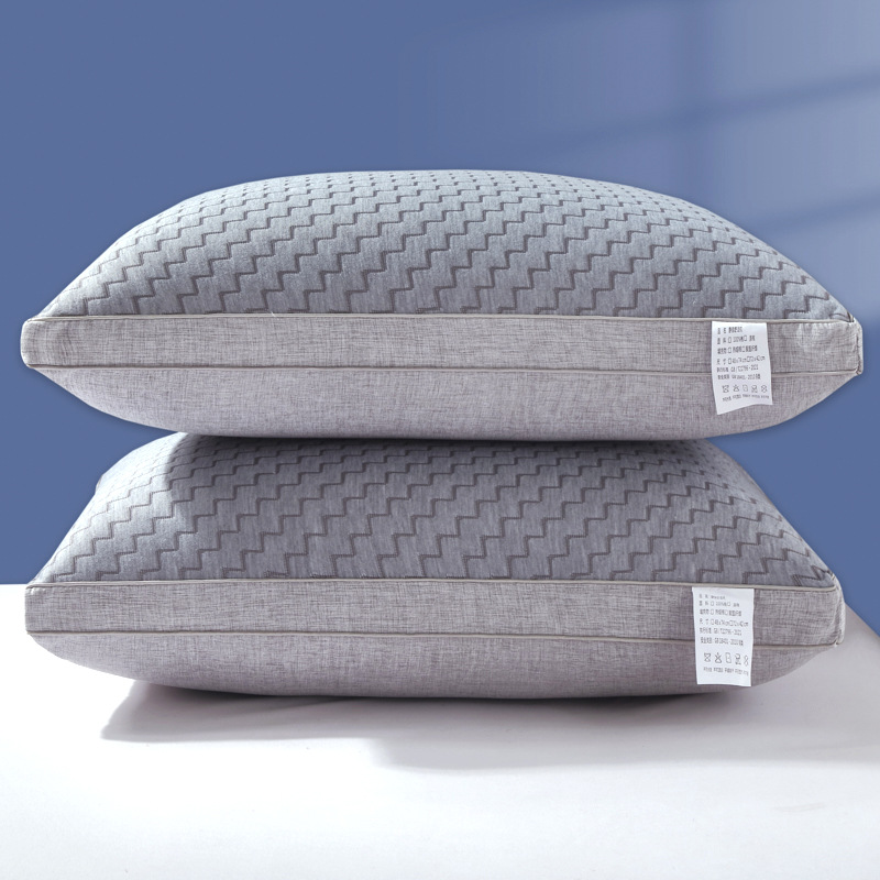 Pillow core protects the cervical spine, promotes sleep, is quiet and comfortable, soft knitted, washable, factory direct sales.