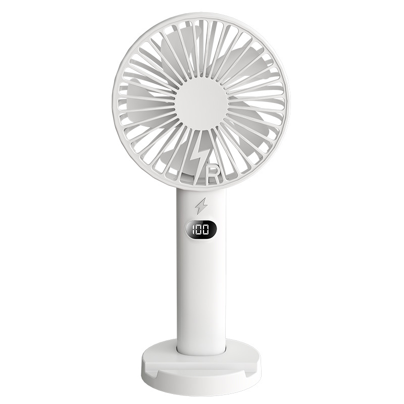 Summer portable handheld fan, USB charging fan, student dormitory outdoor five-speed wind handheld fan