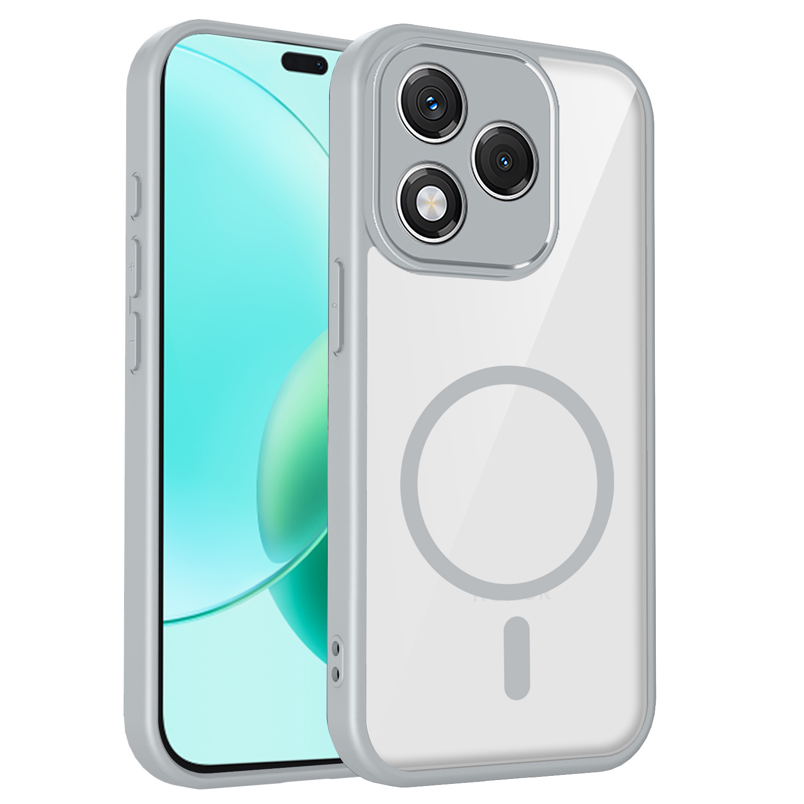 Two-in-one transparent case for Honor 600 Lite, full coverage magnetic protective case for Honor 400 (wholesale).