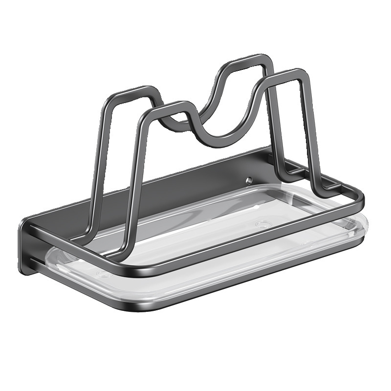 Pot lid rack, wall-mounted kitchen storage rack without drilling, cutting board, chopping board, vegetable board placement rack, wall storage wonder