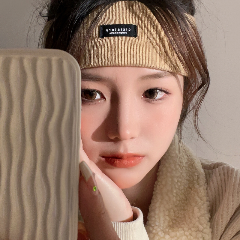 Knitted headband, sports headband, winter headband, head cover, women's autumn and winter forehead protection, warm woolen headscarf
