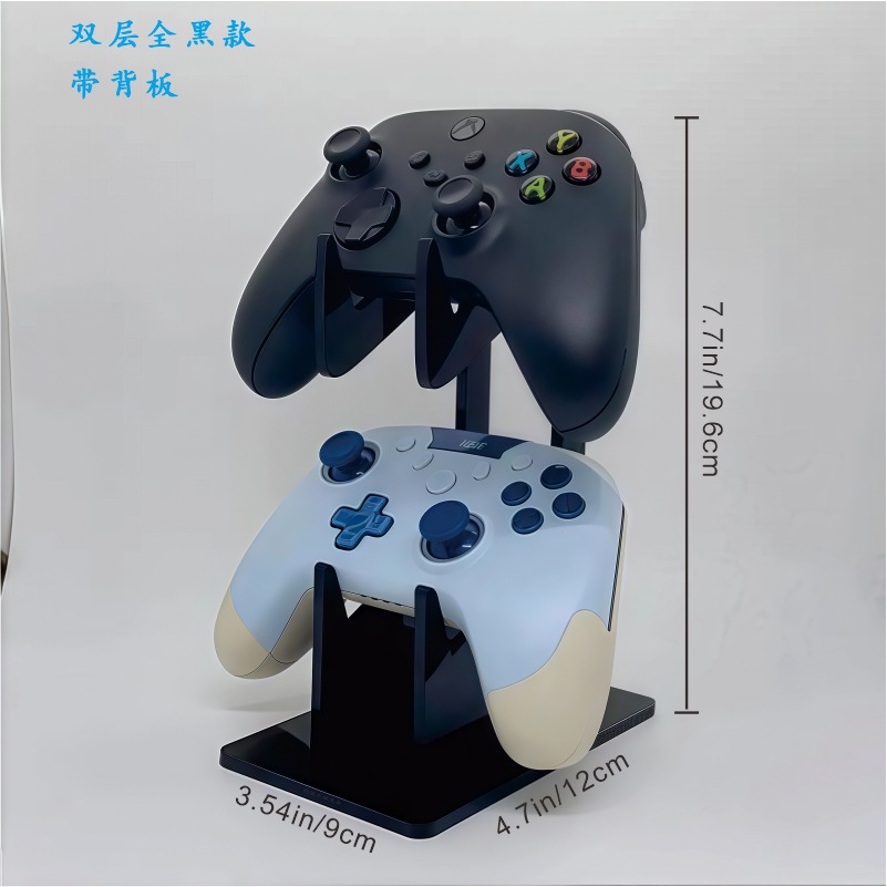 Acrylic game controller display stand, PS4 wireless transparent desktop headphone hanger, PS5 universal controller stand