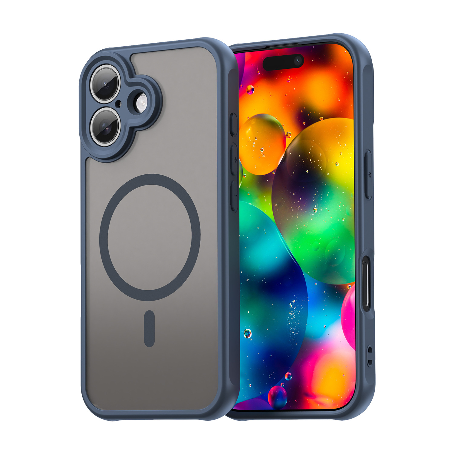 Compatible with Apple iPhone 17 and iPhone 17 Pro, FanDun full-coverage PC and TPU magnetic frosted drop-proof case