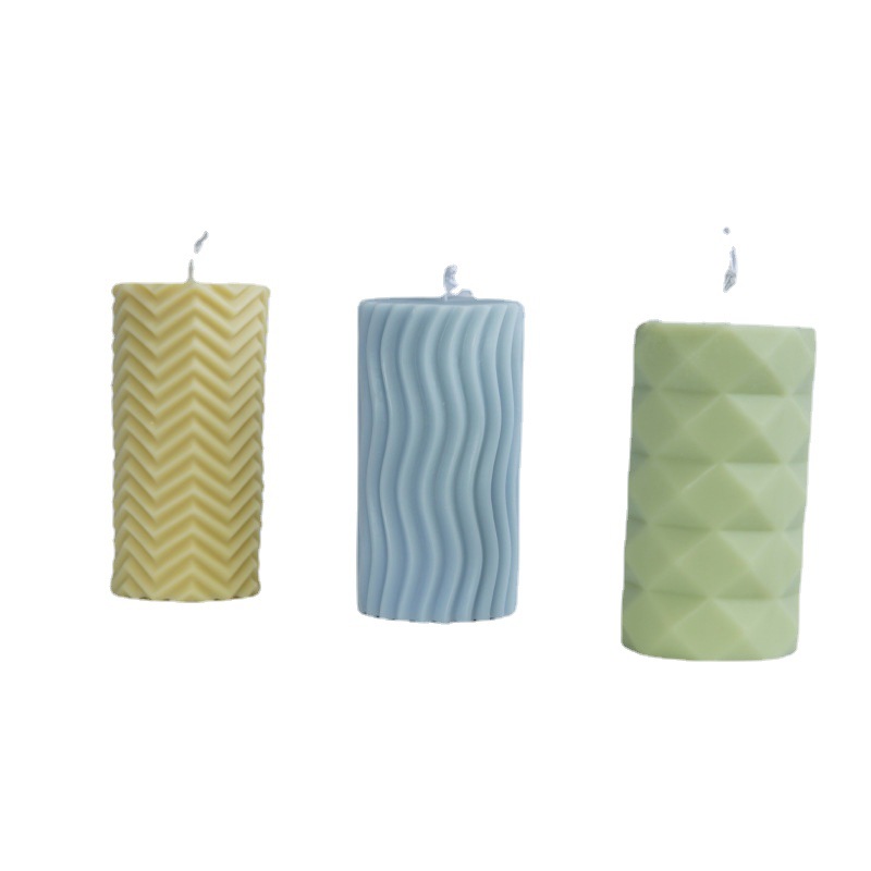 Clearance sale of irregularly shaped cylindrical models, soybean wax and beeswax scented candles, DIY homemade materials, silicone molds