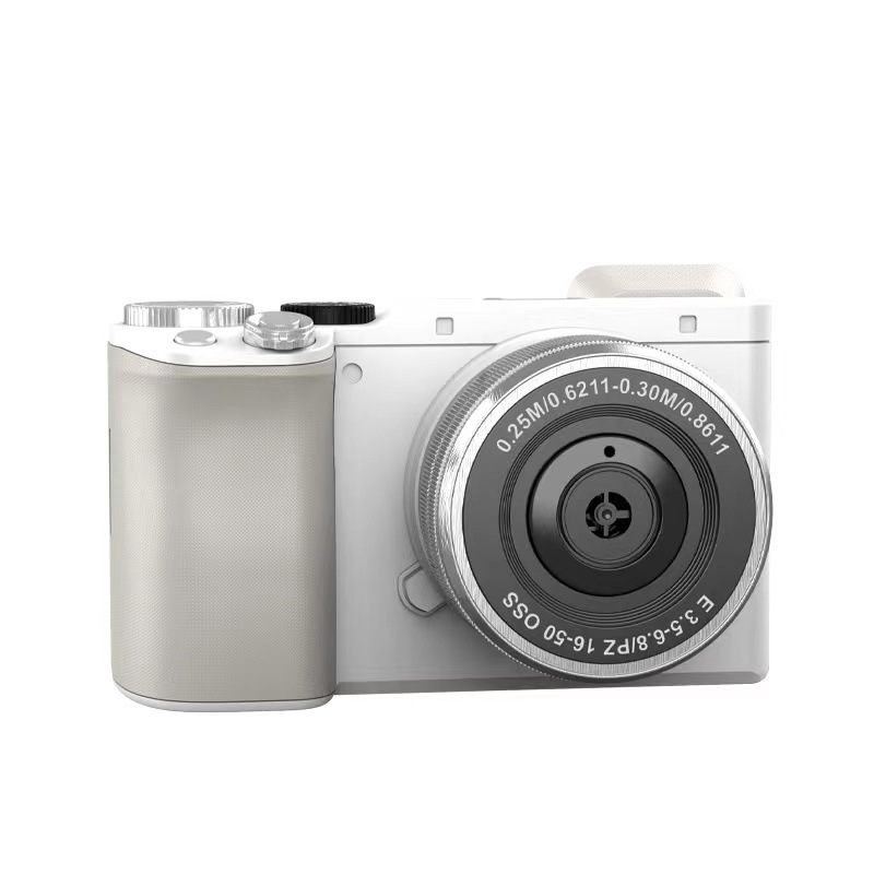 Retro-style bubble camera for girls, handheld electric bubble machine, popular on social media.