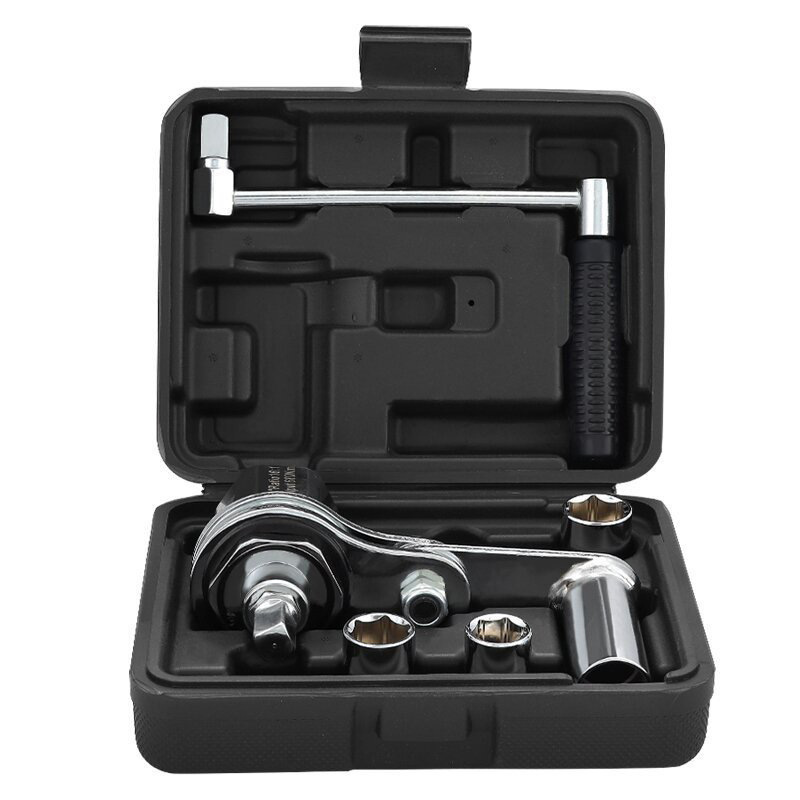 Small, easy-to-use wrench for tire removal; powerful socket wrench for car bolt removal and repair; durable and strong.