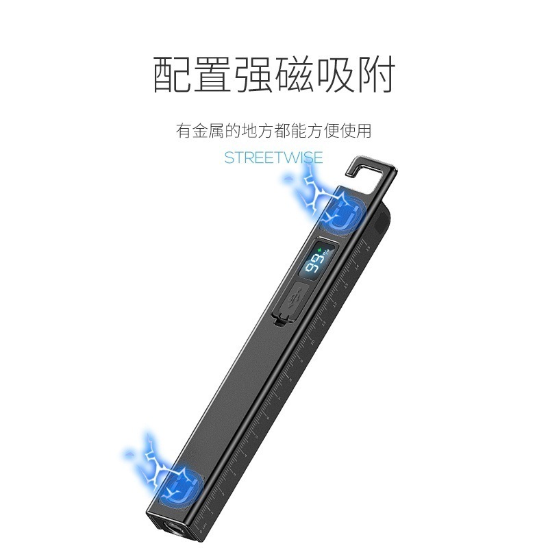 New cross-border multi-functional foldable repair work light, outdoor with magnetic digital display flashlight hook design