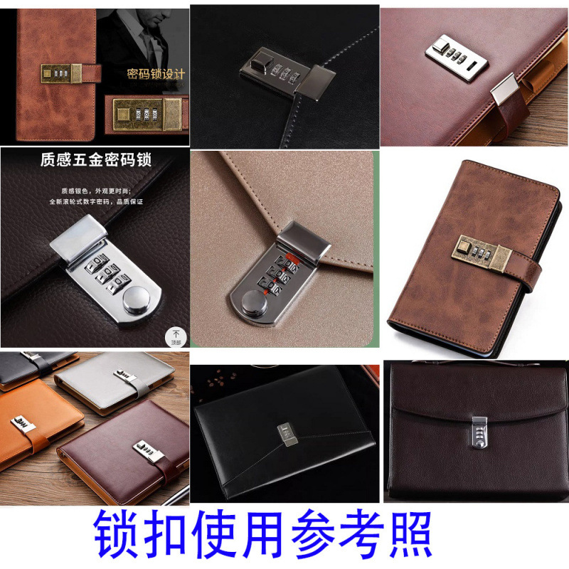 High-end luggage accessories, digital password lock, official document, single-shoulder backpack, safety and anti-theft lock, gold and silver, black and blue, bronze color