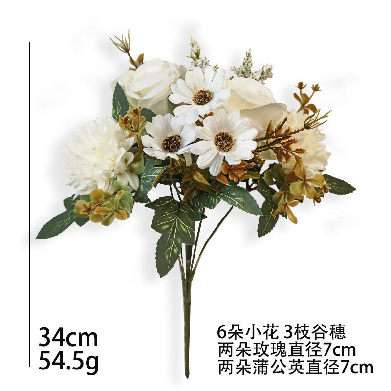 Artificial flower and hydrangea bouquets, country-style decorative flowers, photo and photography, hand-held bouquets of roses, cross-border bestsellers