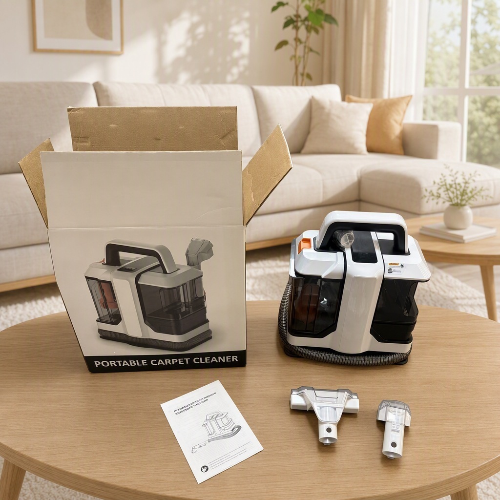 Cross-border new fabric sofa cleaning machine, household small all-in-one machine, multi-functional carpet cleaning machine, dust and dirt removal