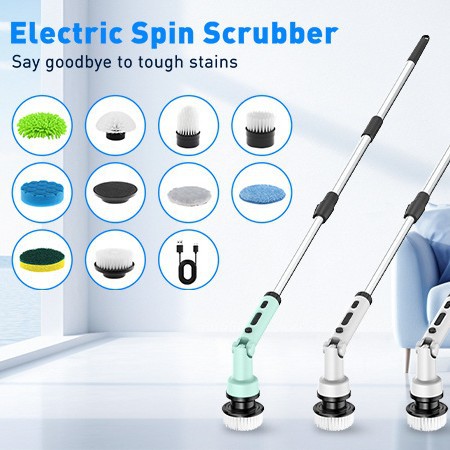Cross-border electric cleaning brush, household automatic sweeping machine, multi-functional bathroom tile bathtub cordless cleaning and mopping brush