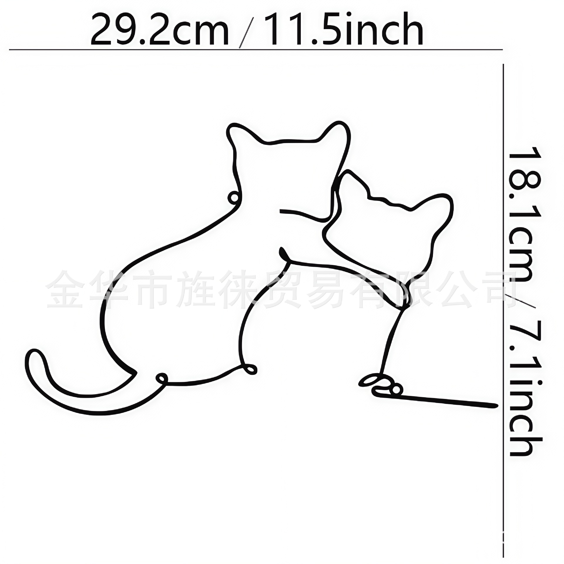 Amazon metal iron black silhouette indoor and outdoor decorative crafts wall hangings iron wire crafts