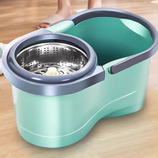 Spin mop - universal hands-free mop, spin-drying mop, wet and dry separation, lightweight household spin mop.