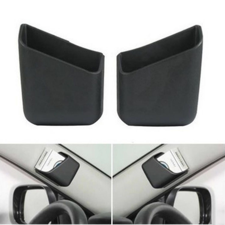 A pair of car multi-functional adhesive storage boxes, cigarette boxes, car A-pillar glasses cases, mobile phone stands and card boxes