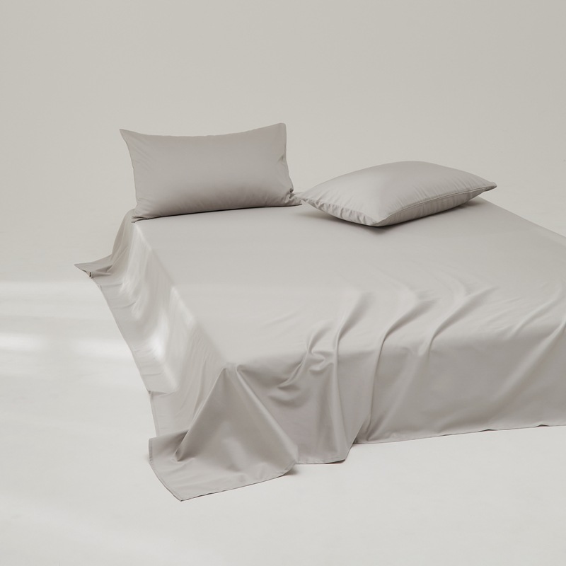 100-count long-staple cotton bed sheet, sateen cotton bed sheet, single piece, all-season student dormitory quilt sheet set, three-piece pillowcase