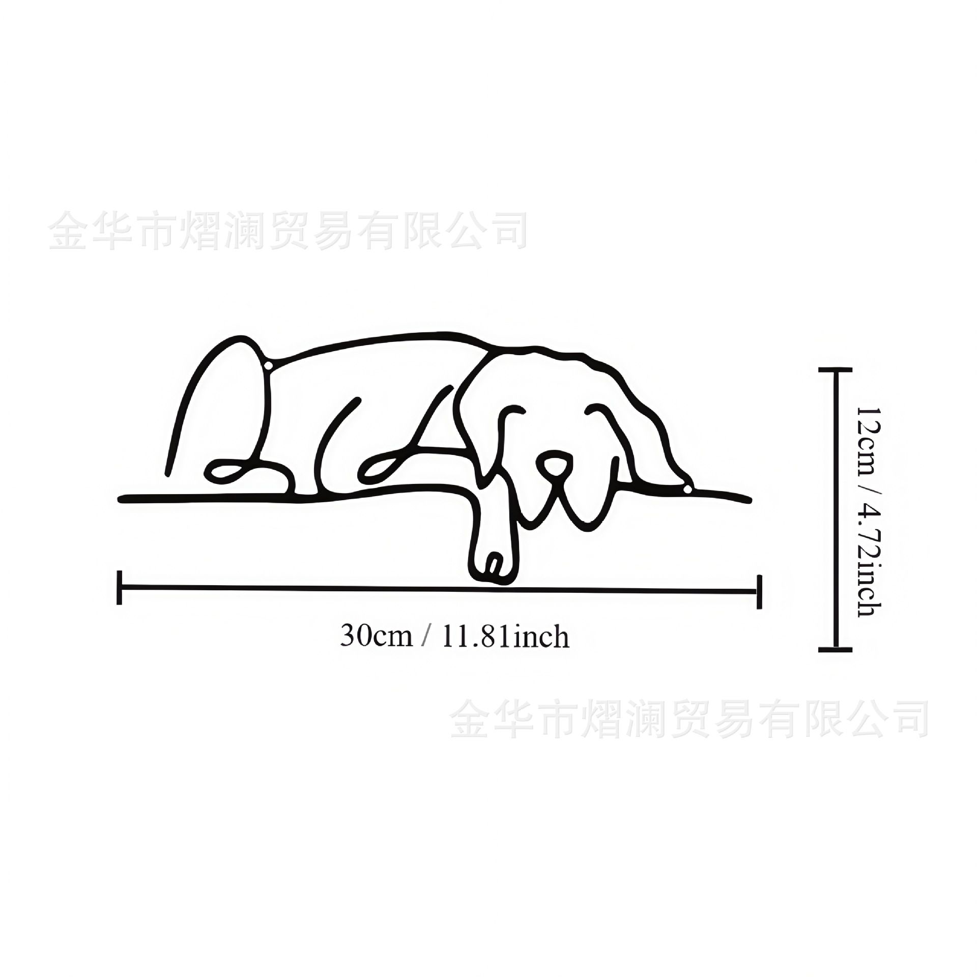 Cross-border best-selling creative wrought iron living room and bedroom wall hanging decorations, metal ornaments, silhouette metal crafts