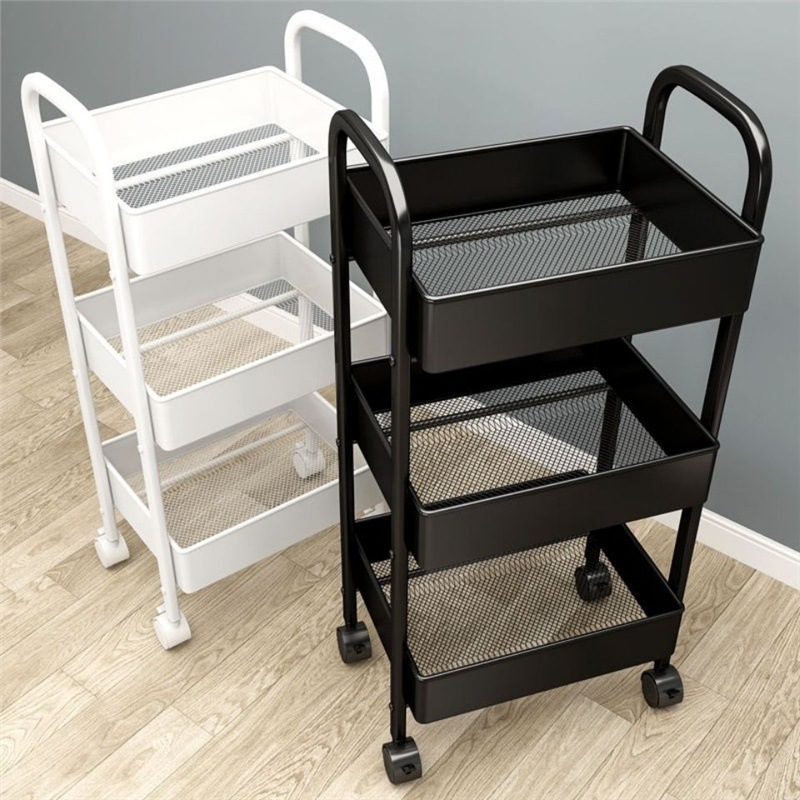 Stroller storage rack, floor-standing, multi-tiered, for baby snacks, portable, for bathroom and toilet storage.