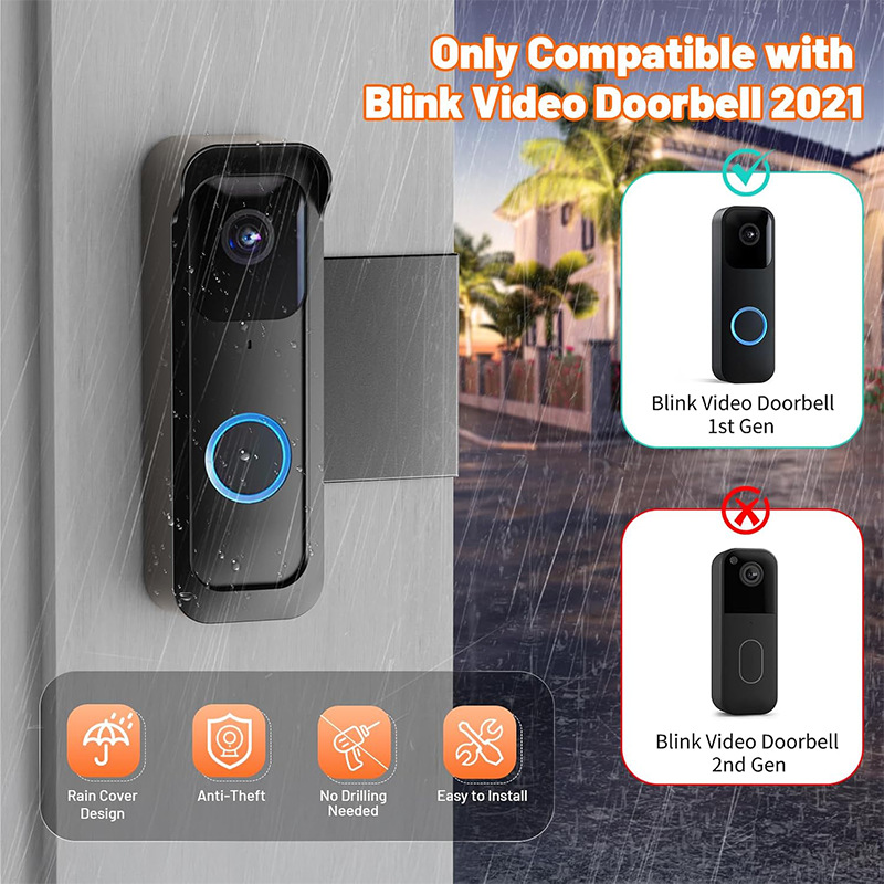 Amazon's best-selling Blink doorbell stand, anti-theft flashing doorbell camera stand and rain cover