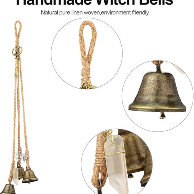 Witch Bells for Protection / Door Handle Protection Bells / Holiday Gifts