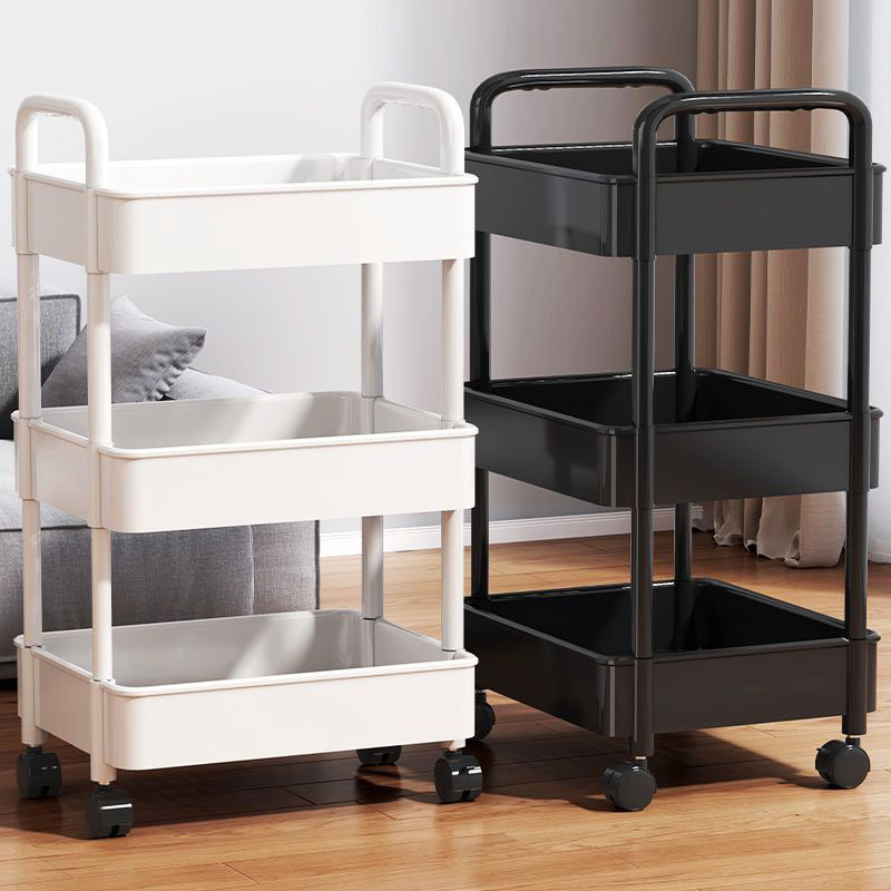 Bathroom storage rack, snack rack, kitchen mobile multi-tiered trolley, bedroom floor-standing toilet rack