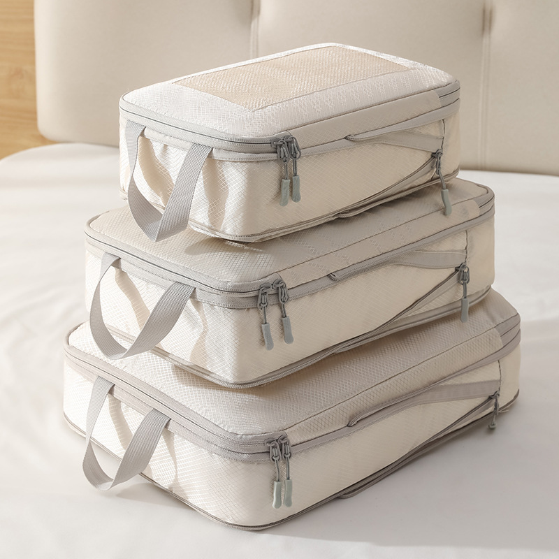 Wow! Travel storage bag 9-piece compression set for digital toiletries cosmetics, shoes, luggage, and travel.