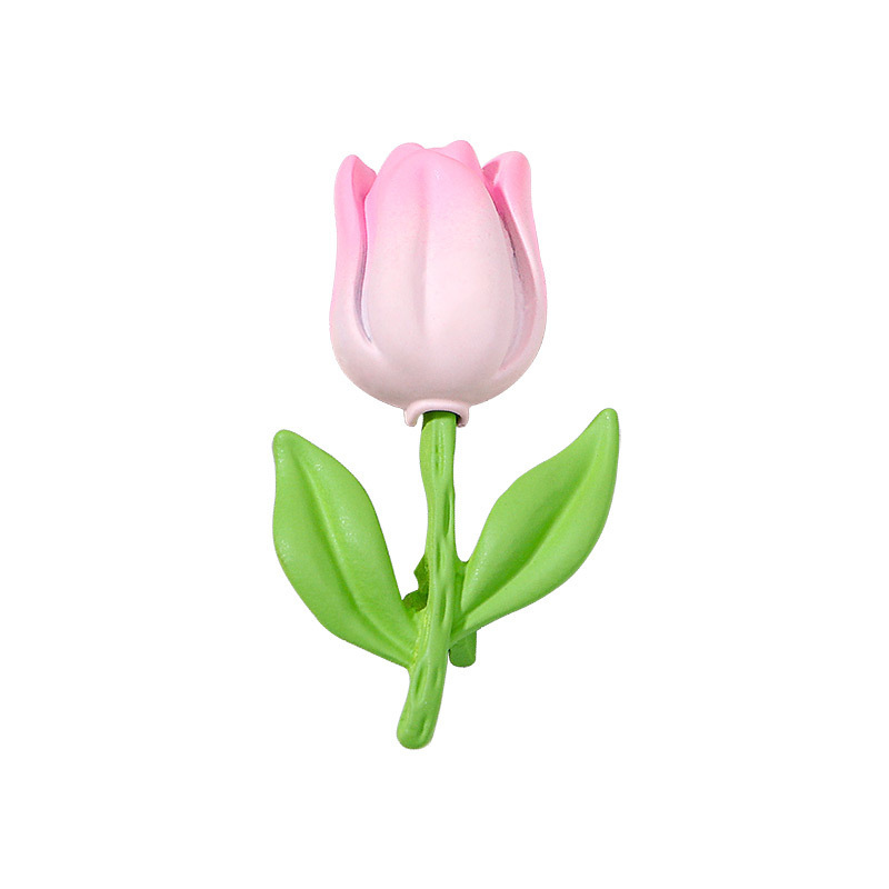 Summer women's brooch, pink tulip brooch, niche design, high-end cool style, boutonniere, forest fairy-like beauty.