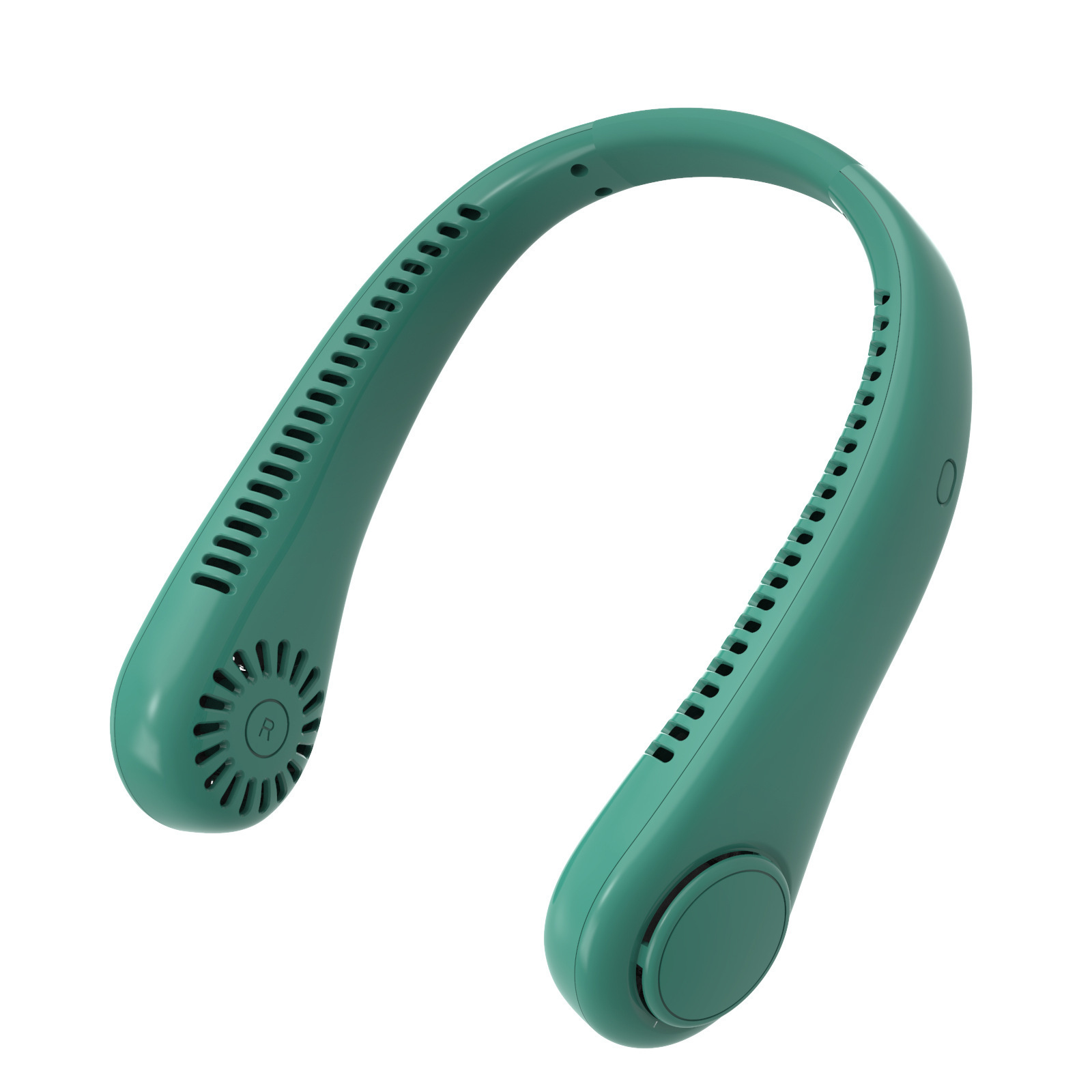 Factory wholesale bladeless lazy neck fan, quiet, high wind power, lightweight outdoor three-speed USB mini fan