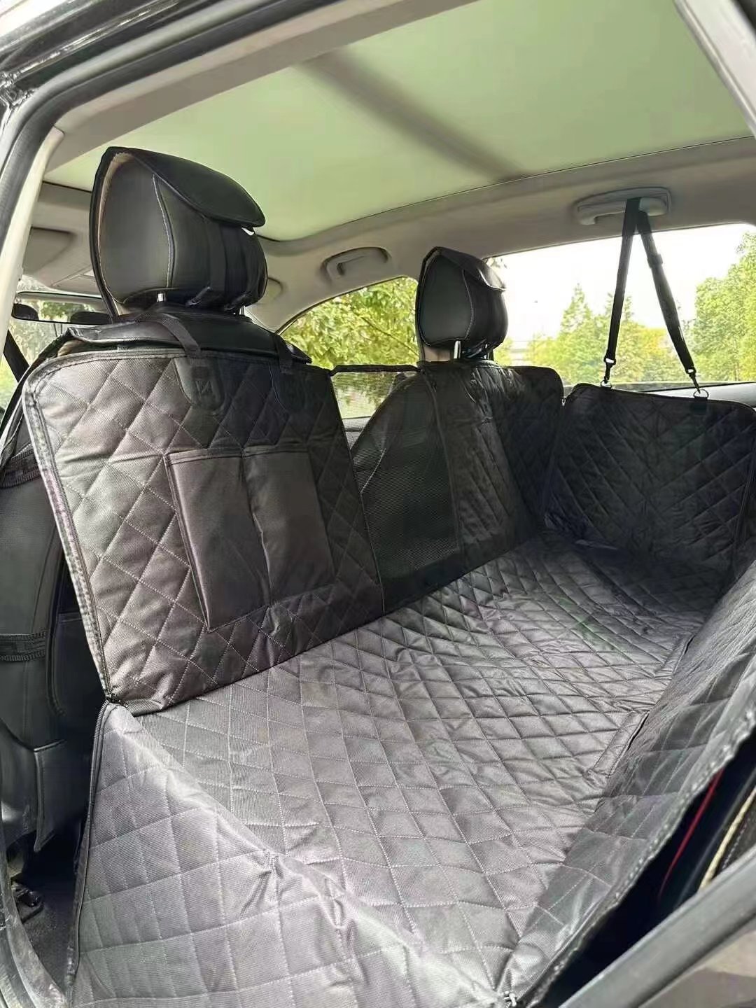 Cross-border pet car mat, waterproof and stain-resistant pet car seat cushion, rear seat pet mat, car dog mat wholesale