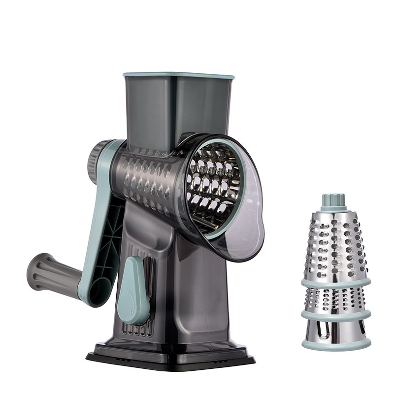Cross-border drum vegetable slicer, a multi-functional vegetable slicer, hand-cranked household potato slicer, cucumber shred slicer, drum