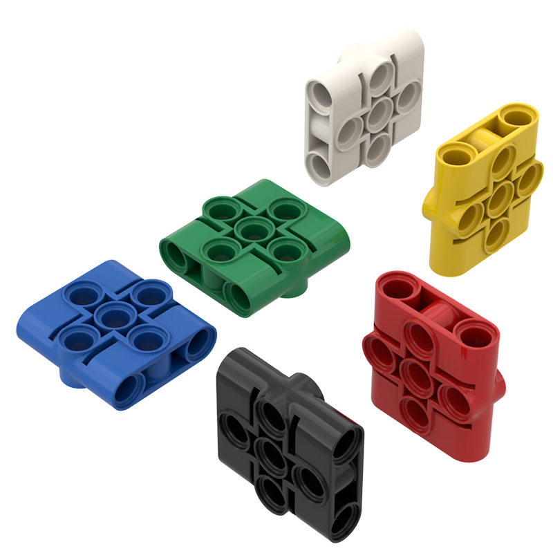 [100g] 39793 Domestic Building Block Small Particle Loose Parts Technology Parts Mechanical Accessories 3x3 Pin Hole Connector